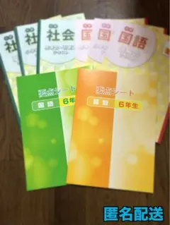 6年生 学習テキスト 国語 算数 社会