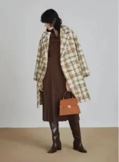 Lily Brown リリー ブラウン ビッグチェックコート 新品未使用