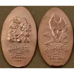 2017年　ディズニーシー　ディズニハロウィン スーベニアメダル　2枚セット