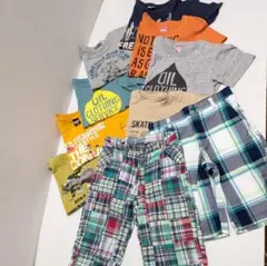 まとめ売り 男の子 ボーイズ 150サイズ Tシャツ＆ハーフパンツ 子供服