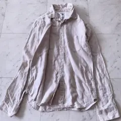 NANO universe ナノユニバース 【洗える】リネン 麻 シャツ メンズ