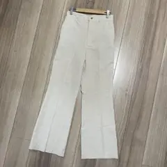 ローズファーム　ベージュ ワイドパンツ　ボトムス