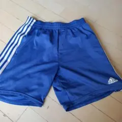 期間限定セール。adidas 青 ハーフパンツ 3本ライン