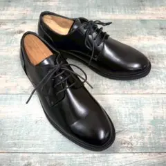 新品 CHARKIES 外羽根 プレーントゥ 24.5 ブラック