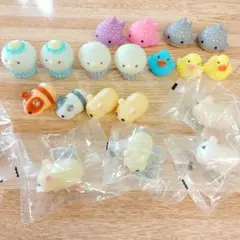 お風呂でプカプカマスコット20点