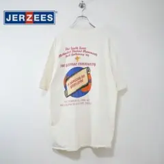 JERZEES 90s USA製 エラー プリントTee クリーム XL