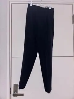 ブラック スラックス ゴムウエスト