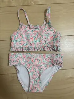 H&M フラワープリント セパレート水着 2-4A