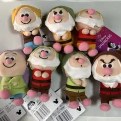 ７種　白雪姫　＆you マスコット 7人のこびと ぬいぐるみ　コンプリート