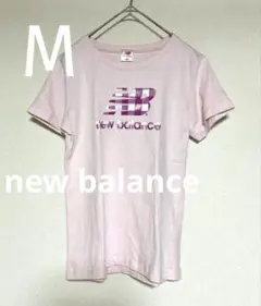 【new balance】 ピンク Tシャツ Mサイズ