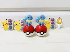 ハッピーセット おもちゃ ポケモン 4個セット ゼニガメ ピカチュウ ステッカー