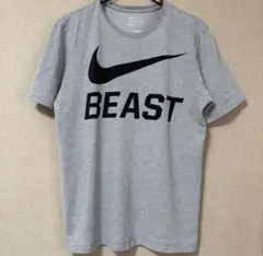 【Nike】アメリカ古着 Tシャツ ナイキ グレー ビックロゴ ビースト