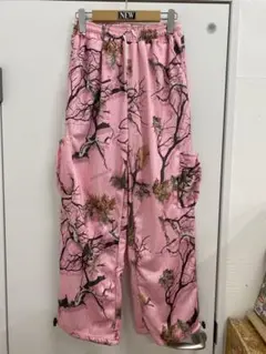 ピンク　リアルツリーカモパンツ