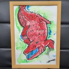 手描きアクリル画　八つ切サイズ一点もの