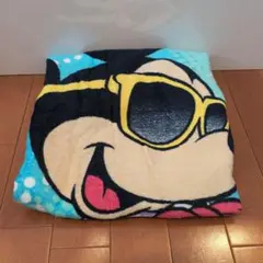 ミッキー　バスタオル　ブルー　ディズニー
