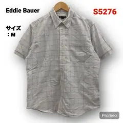 【即購入OK】Eddie Bauer シアサッカー ストライプシャツ サイズM