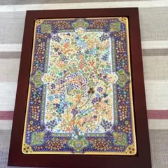 新品　SCHFA エスハギ 花柄 置物　外箱付き