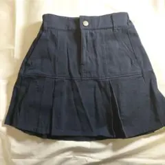 美品☆ANAP GIRL ネイビー プリーツスカート Mサイズ　150　160