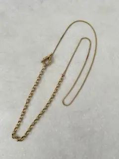 blackdia ocean オーバルマンテルロングネックレス　ゴールド