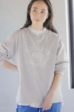 ❁新品❁　studio CLIP　スタジオクリップ　アソートロゴロンT　グレー