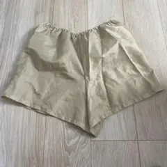 ベージュ ショート丈　ペチパンツ