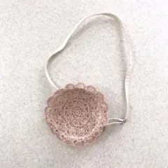 花びら型かぎ針編みショルダーバッグ