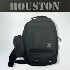 ★収納多数/防水カバー付き HOUSTON ボディバッグ ヒューストン 斜め掛け