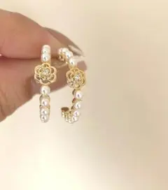 A☆安心のメルカリ便☆レディース☆ピアス☆ゴールド☆パール