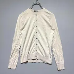 IT'S international 薄ベージュ 長袖 カーディガン 前開き美品