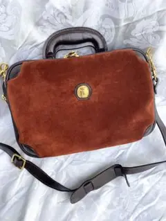 イタリア製　Oliveri　スエード レザーショルダー バッグ ハンドバッグ