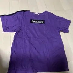 紫色 半袖 Tシャツ EXPRESSION