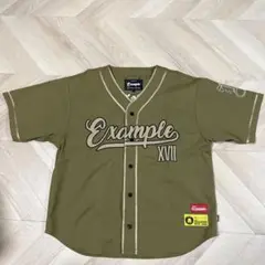 Example ベースボールシャツ Lサイズ オリーブ