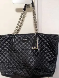 COACH コーチ チェーントートバッグ ブラック