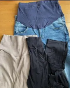マタニティパンツ、レギンス、スカートセット