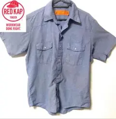 REDKAP レッドキャップ ワークシャツ 半袖 ブルー M ストリート