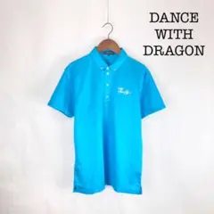 DANCE WITH DRAGON 半袖 ポロシャツ トップス ブルー 青色 2