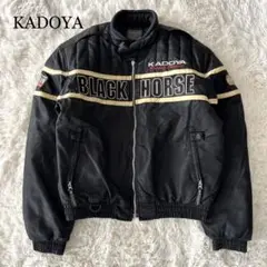 KADOYA カドヤ ブラックホース ナイロン レーシングジャケット XL KADOYA カドヤ ブラックホースレーシング ウィンターナイロン