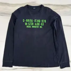 【ディーゼル】DIESEL 長袖Tシャツ　長袖黒T　メンズ　サイズL