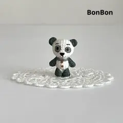 パンダ　ぬいぐるみ　フェーブ　フェーヴ　フランス　陶器　あみぐるみ 動物　置物