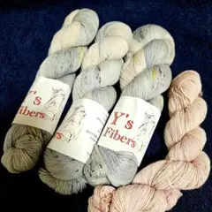 Y's Fibers 手染め毛糸　3かせセット