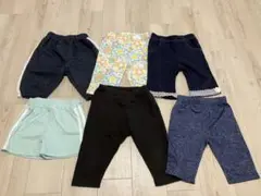 110cm】ハーフパンツ　半ズボン　6点セット まとめ売り