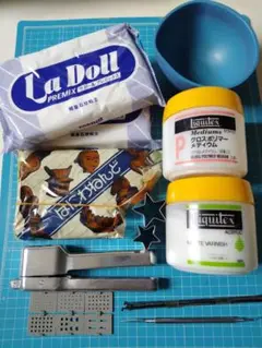 粘土工具　絞り出し器具　★抜き型　粘土ベラ　イロイロおまけ