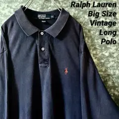 【BIG SIZE❗️】Ralph Lauren ビンテージ ロングポロ 刺繍ロゴ