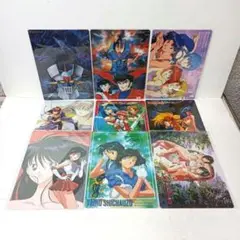 アニメ　下敷き　まとめ売り　9点セット