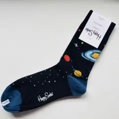 【新品】Happy Socks 宇宙柄 ソックス ブラック