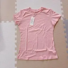 ［Amoretu]Tシャツ レディース ピンク 吸汗通気 インナーシャツ半袖 S