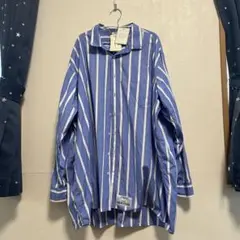 vetements ストライプシャツ ブルー Mサイズ