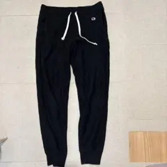 Champion ブラック スウェットパンツ
