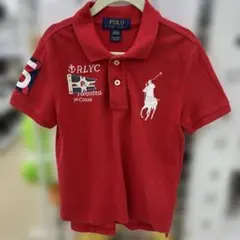 Polo Ralph Lauren 赤 ポロシャツ 4/4T