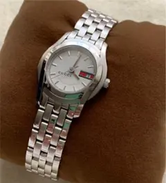 稼動品 グッチ GUCCI シェリーライン 5500L レディース腕時計 デイト
